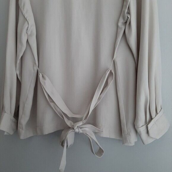 YAYA - NWOT Woman Waist Tie Unstructured Blazer | Light Jacket Sz L - Picture 11 of 13